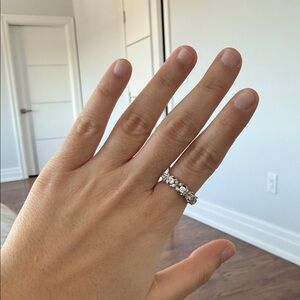 Elegant Tiffany Flower Diamond Inspired Band(Ring)